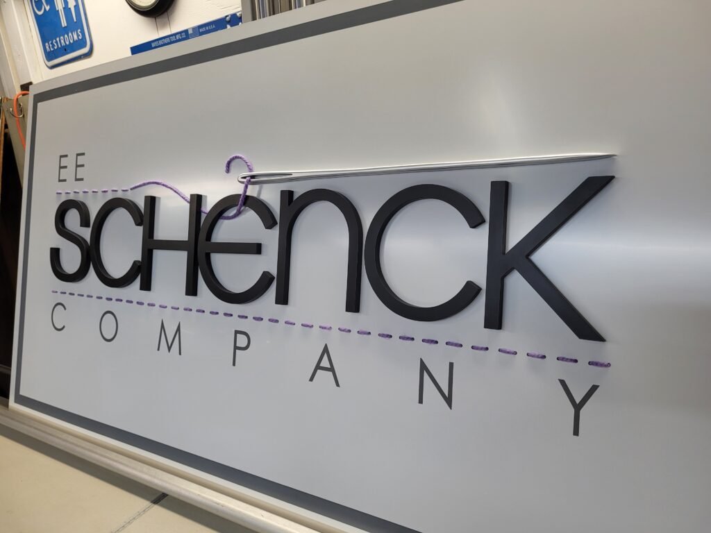 3d letters with aluminum dibond
