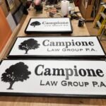 sandblasted signs